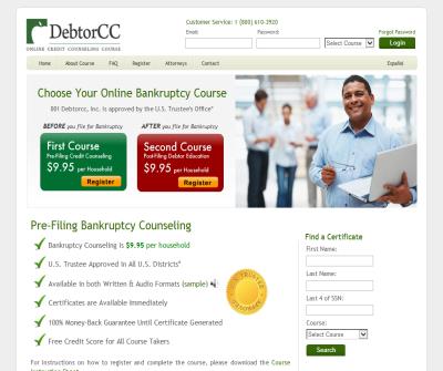 Pre-Filing Bankruptcy Credit Counseling