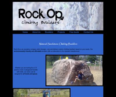 Rock-op climbing boulders and playgrounds