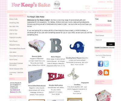 For Keep's Sake - Personalised Gifts