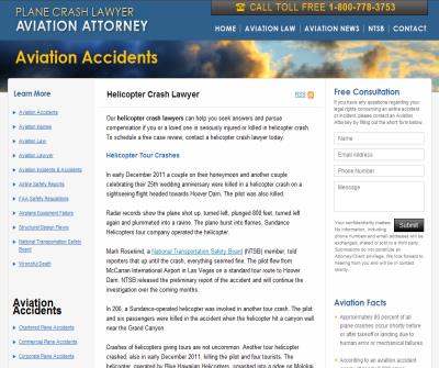 Helicopter crashes lawsuit