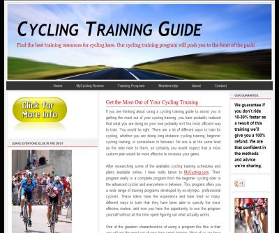 Cycling Training Software
