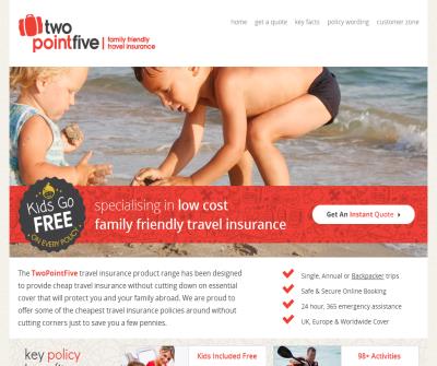 Twopointfive Family Travel Insurance