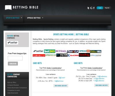 Betting Bible - Compare Spread Betting Companies