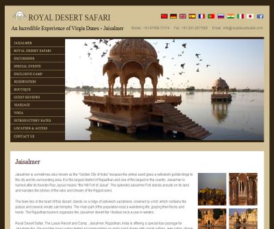 Jaisalmer : Royal Desert Safari, Jaisalmer, Rajasthan, India, Luxury Resort and Camp on Sand Dune, Tourism, Camel Safari, Jeep, Village Safari