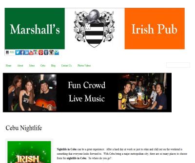 Cebu City Nightlife Marshalls Irish Pub Bar & Restaurant 