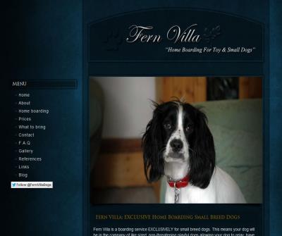 Fern Villa: EXCLUSIVE home boarding for Toy & Small dogs