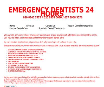 24 hour emergency dentists london hertfordshire essex