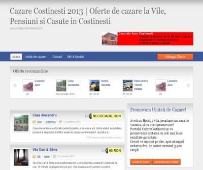 Cazare Costinesti 2012 | Oferte de cazare la Vile, Pensiuni si Casute in Costinesti