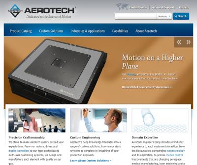 Aerotech is a manufacturer of Motion Control Products Positioning Stages and Systems