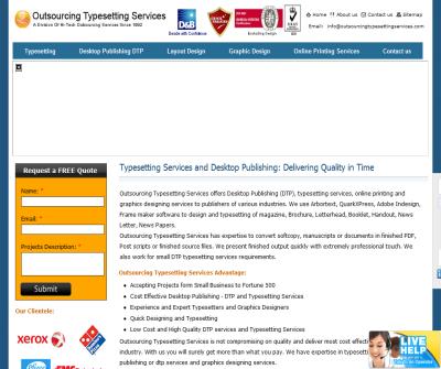 Typesetting Services India
