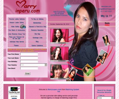 Latin Women - Latin dating service to match PerÃº women thru marryinperu.com