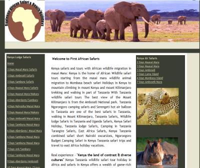 Kenya Safaris Tour Holiday Packages