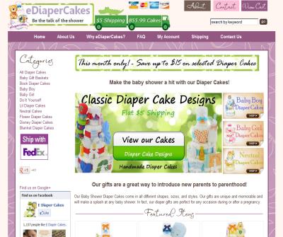 Unique Diaper Cakes & New Baby Shower Gifts