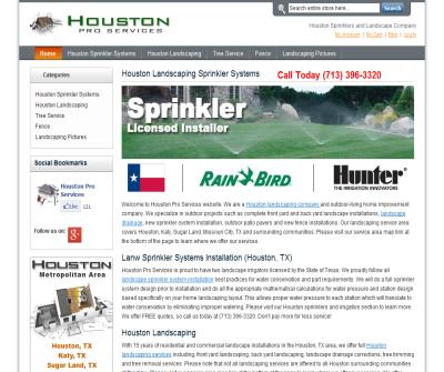 Houston Landscaping and Sprinkler Systems