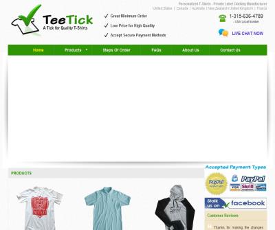 TeeTick - Private Label Clothing Manufacturer