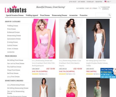 Affordable  Fashion Wedding & Quality Special Occasion Dresses Online sale at labeautes.com
