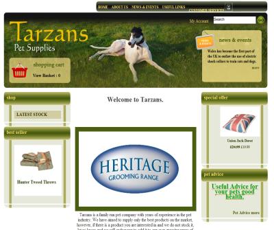 Tarzans: Pet Shop UK | Pet Accessories Supplies | Pet Grooming Supplies in West Sussex