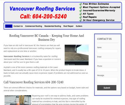 Roofing Company in Vancouver