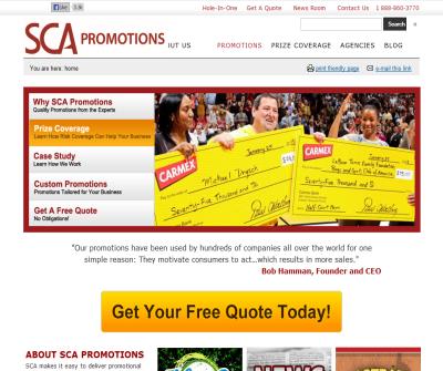 SCA Promotions - Prize coverage and HIO Insurance