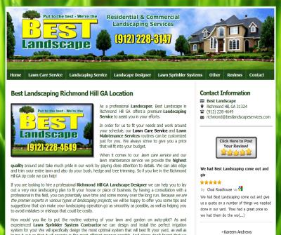 Landscaping Richmond Hill GA by Best Landscape