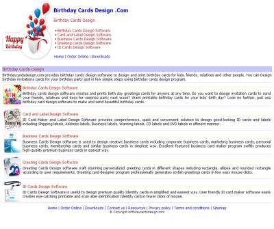 Design print Birthday Cards