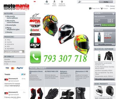 Motomania -Akcesoria i czÄ™Å›ci do twojego smaochodu motocykla Choszczno