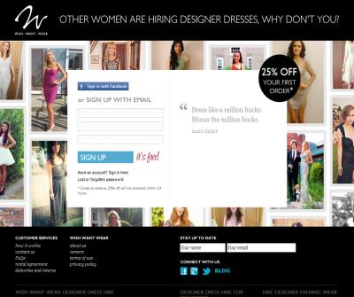 Wish Want Wear - dresses for hire