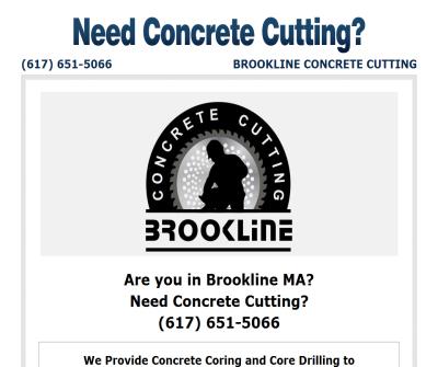 Brookline Concrete Cutting