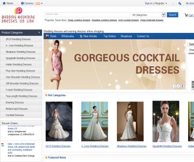 Wedding dresses and evening dresses online sales