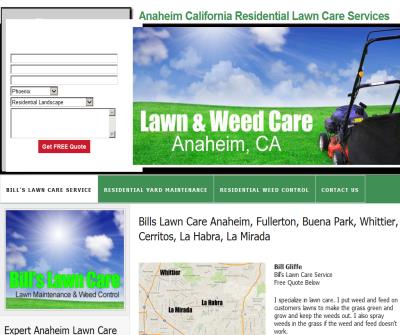 Bills Lawn Care Residential Maintenance Anaheim California