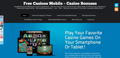 Free Casinos Mobile - Mobile Casino Bonuses