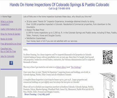 Hands On Home Inspections Of Colorado Springs & Pueblo Colorado