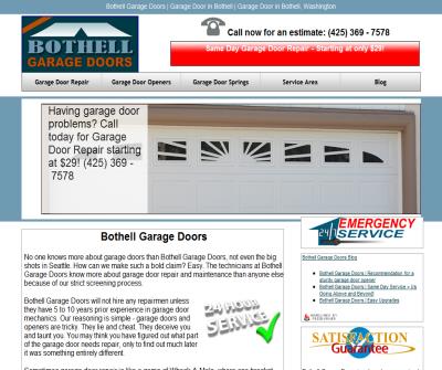 Bothell Garage Doors Services