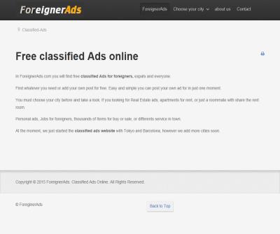 Free Classified ads online for foreigners and expats