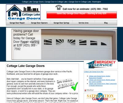 One stop shop garage door services company.