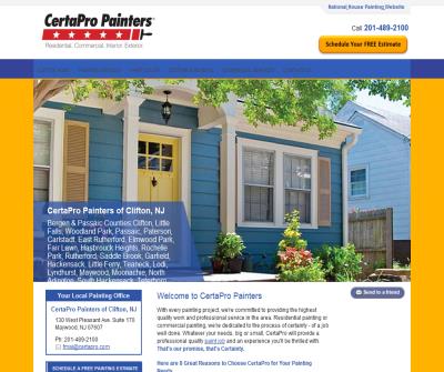 CertaPro Painters of Clifton provides residential and commercial painting services