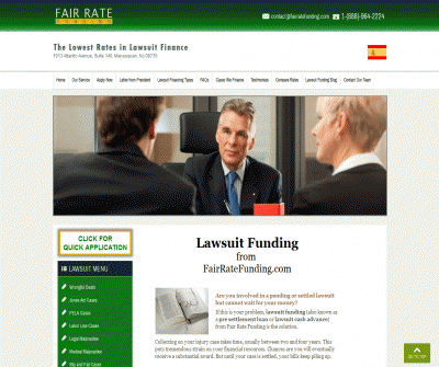 Lawsuit Funding | Pre Settlement Loans | Lawsuit Cash Advance | Fairratefunding.com: