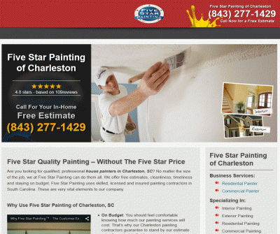 Five Star Painting of Charleston Exterior and Interior Painting