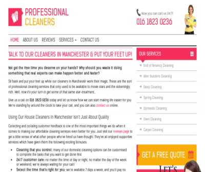 Professional Cleaners Manchester