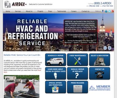 Airdex Inc HVAC installation and repairing service Fords NJ