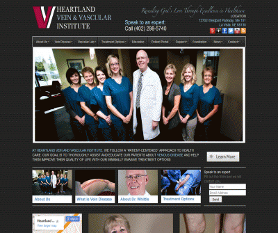 Heartland Vein & Vascular Institute,  Varicose, Spider Vein Treatment Specialist Doctor Thomas Whittle MD Omaha Nebraska 68138