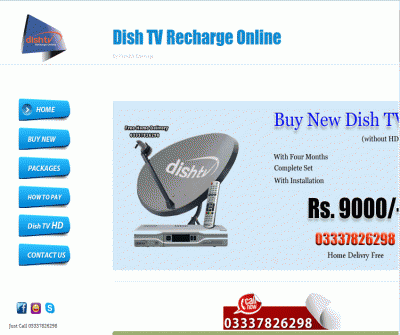 Dish TV Recharge online in DHA Karachi