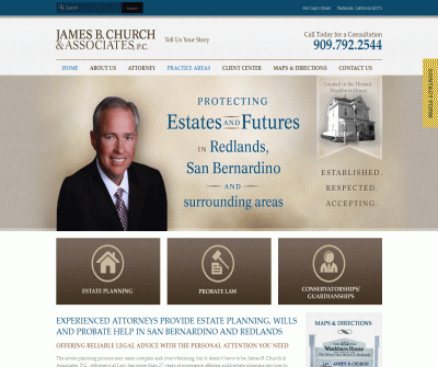 Estate Planning Attorney San Bernardino CA James B. Church & Associates