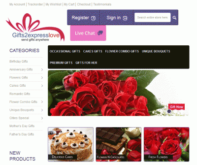 Gifts 2 Express Love - Send Gifts Anywhere