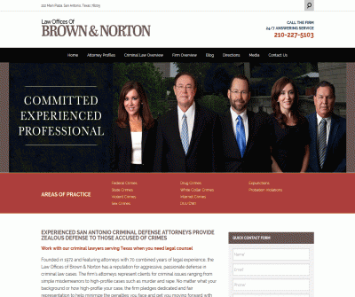 San Antonio Criminal Defense Attorneys Law Offices of Brown & Norton