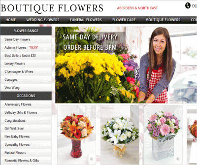 Boutique Flowers is a bespoke florist in Aberdeen