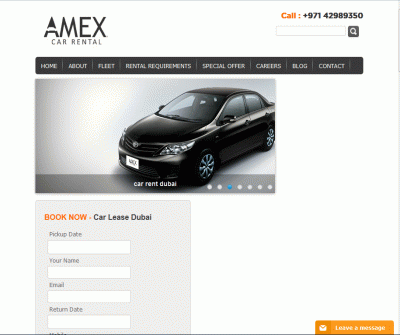 Amex Car Rental in Dubai 
