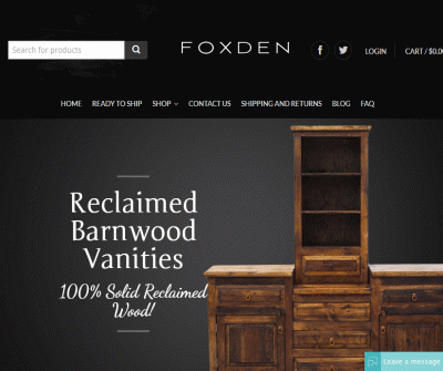 FoxDen Decor Rustic Furniture