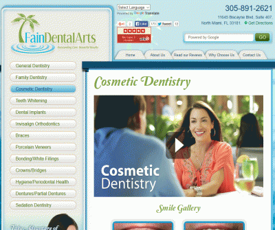 Dentist North Miami 33181 Fain Dental Arts: Sylvan Fain DDS 	