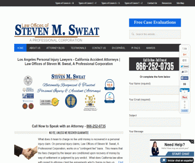Los Angeles Personal Injury Lawyers California Accident Attorneys Steven M. Sweat, APC